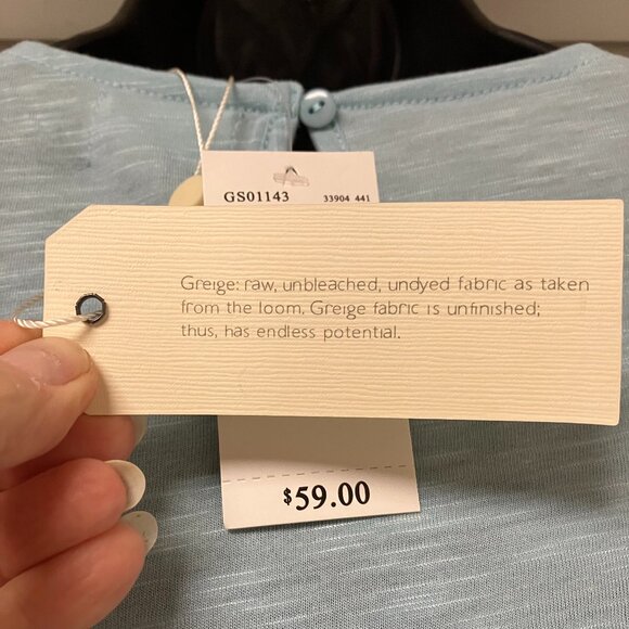 Bohemian Top Women's Boho Shirt Crochet Eyelet Flutter Short Sleeve Soft LARGE - Picture 5 of 7